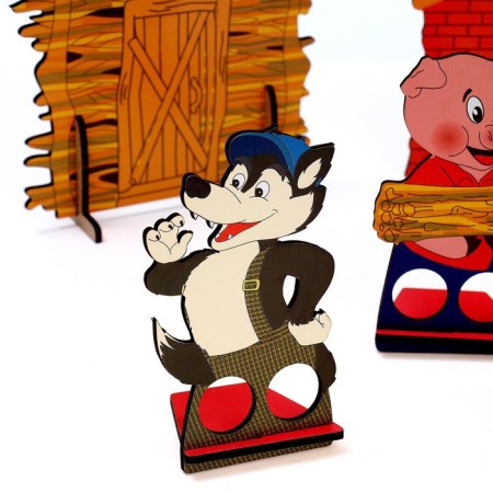 Finger Puppet Theater "3 Tales", screen: 22.5 × 33 cm-6