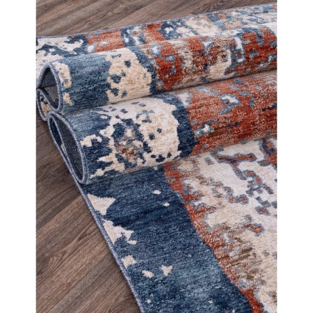 Rectangular carpet Algan zeus, size 200x120 cm, color Green/Blue-2