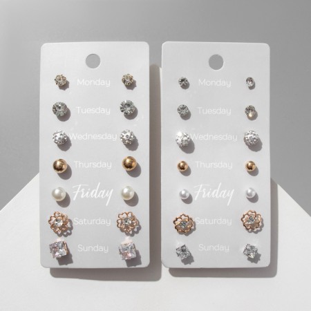 Pusets 7 pairs "For every day" set party, color mix