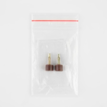Heels for heels, 8 × 8 × 6 mm, 2 pcs, brown color-3