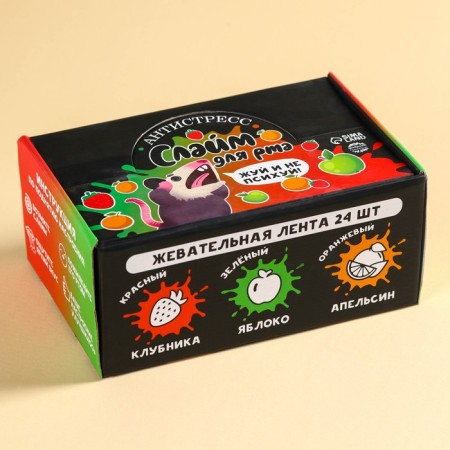 Chewing tape in the reel "Antistress", 8 g x 24 pcs.-4