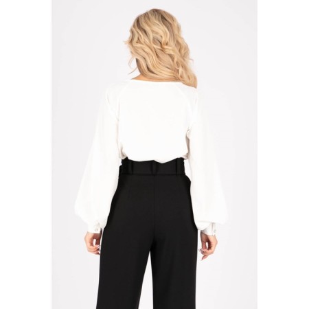 Female blouse, size 48, white color-9