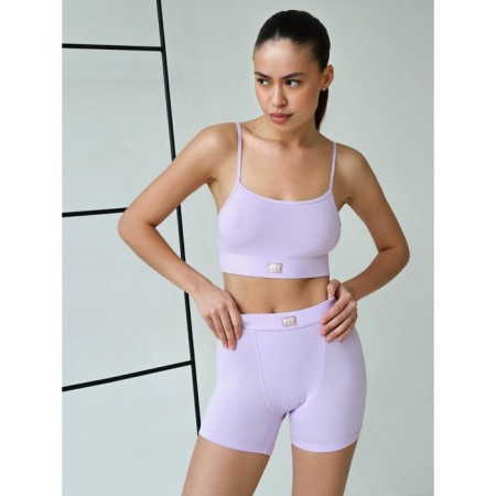 Female top on thin adjustable straps Mirey, size 48, lilac color-1