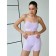 Female top on thin adjustable straps Mirey, size 48, lilac color