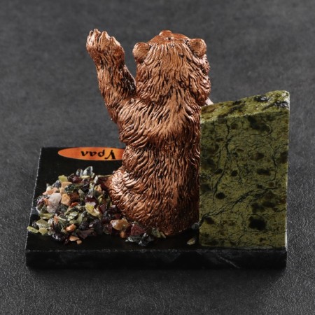Souvenir "Friendly Bear", 7x10x9 cm, coil, gypsum-5