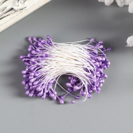 Stamens for artificial flowers "Lilac droplets" (set 130 pcs) length 6 cm