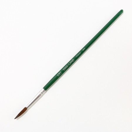 Brush for drawing from hair ponies Round No. 4 short handle-1