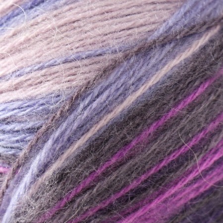 Yarn "Angora Active" 20% wool, 80% acrylic 500m/100g (847 siren violets)-2