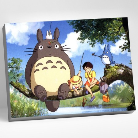 Picture on numbers, 40 × 50 cm "My neighbor Totoro" 27 colors