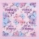 Paper napkins “Happy birthday”, butterflies, 25x25 cm, set 20 pcs.