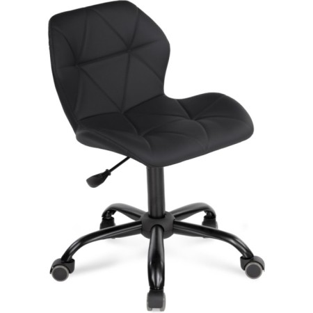 Computer chair Wald Metal/Eco -leather, black/black 47x54x70 cm-5