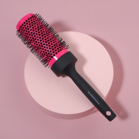 Thermal caring is professional, ventilated, D = 4.4 cm, pink/black color-1