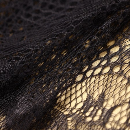 Lace cilia, 110 mm × 9 ± 0.5 m, in Bobin 3 pcs 3 m, black color-2