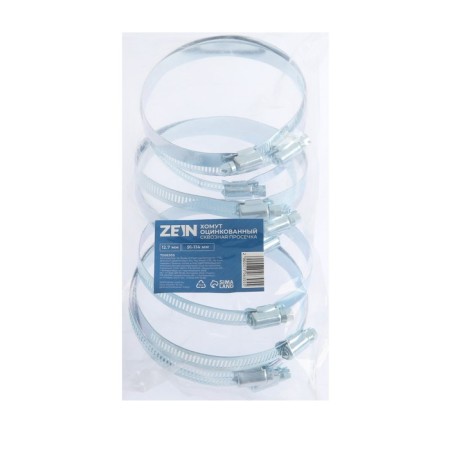 Chervyeric zein clamp, through shock, diameter 91-114 mm, width 12.7 mm, galvanized-7