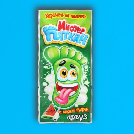 Caramel on a stick with sour powder "Mr. Pyatkin", assorted, 11 g-5