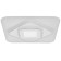 Economic Service chandelier with PDU 02505 LED 126W 3000-6000K, Dimmir., White 50x50x7 cm