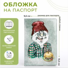 Passport cover, gray color