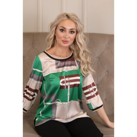 Female jumper, size 46, green color-8