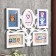 Photo frame plastic in 5 photos 10x15 cm "tree with leaves" white 34x45x2 cm