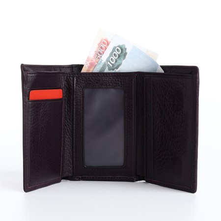 Women's wallet on magnet, purple color-5