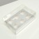 Box for 6 cupcakes, silver, 26.8 × 18.2 × 10 cm