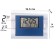 Electronic wall clock, desktop, with an alarm clock, 19.5 x 14 x 3 cm, 2 aaa, mix
