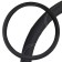 SkyWay Large-2 braid braid, eco-leather size, black with gray stitching