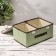 Stellid box for storage with a double lid "Teri", 36 × 25 × 16 cm, green color