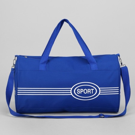 Sports bag with lightning, long belt, color bright blue-1