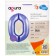 Foil ball 40 "Number 0", color pastel purple slim