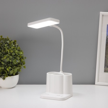 A tabletop lamp with a stand for the phone and pens, 3 compartments, 5W Led USB 2700-6500K-1