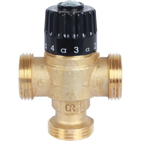 Mixing valve Stout SVM-0125-186525, 1 ", external thread, 30-65 ° C, KV 1.8-1