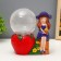 Plasma ball "Girl with strawberry" 14x9x16 cm Risalux
