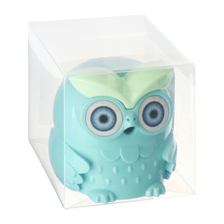 Mechanical sharpener with container owl green-9