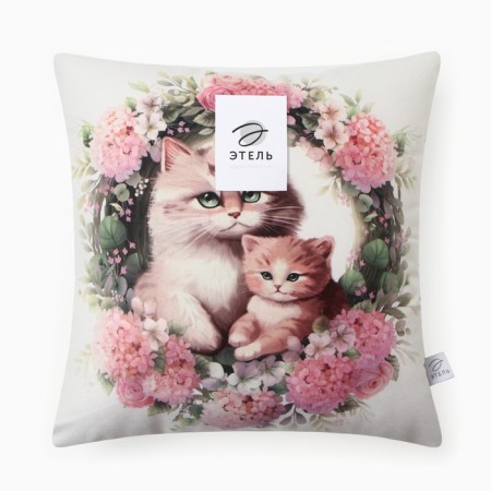 Pillow Ethel "Mamino heat", 40*40 cm, 100% p/e, velor-3