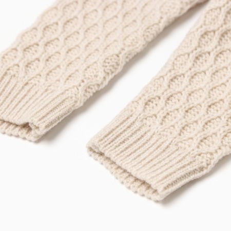 Pants Knitted Minaku, beige color, height 86-92 cm-8