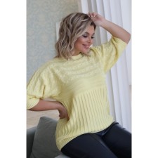 Female jumper, size 52, yellow color