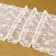 Lace elastic fabric, 180 mm × 2.7 ± 0.5 m, white color