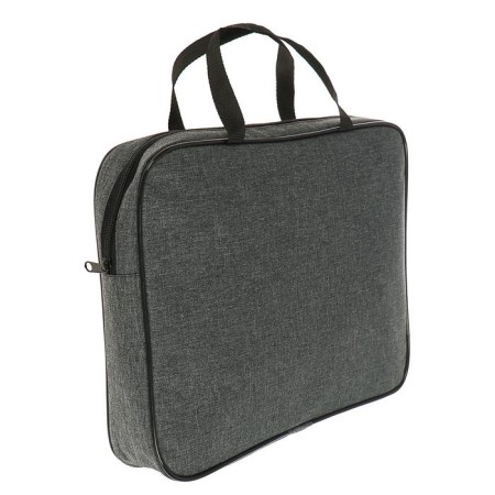 Folder with A4 handles, 350 x 270 x 60 mm, textile, premium office PDM-111 "Graphite"-1