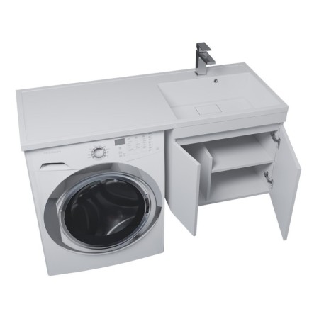 Tumbling for the washing machine Uperwood Magenta, 50 cm, suspended, white, with doors-11