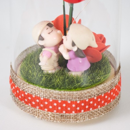 Nightlight "First Kiss" LED from batteries LR44 8x8x19 cm-4