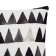 Pillowcase decorative Etel Water "Triangles" 40 x 40 cm, velor