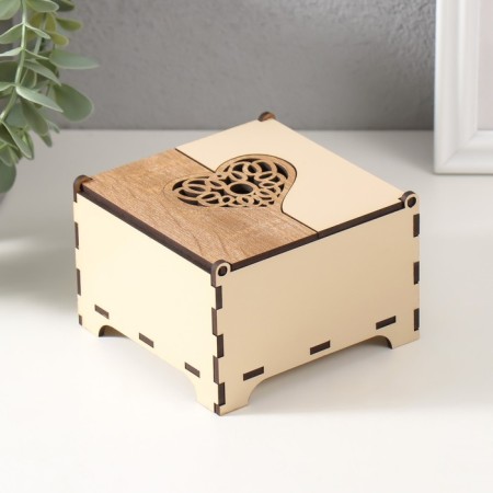 Combined "Heart" box 10.5x10x7 cm
