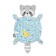 Toy - Comforter "Raccoon" with a holder for nipples, crumbs