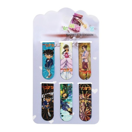 A set of magnetic bookmark for books Calligrata 6 pieces, "anime", mix-3