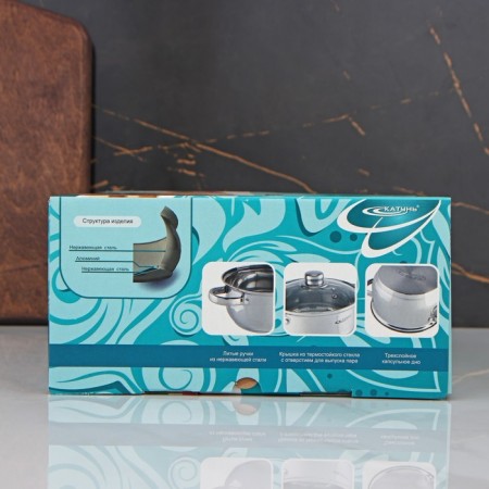 Gretta pan, 1.6 l, d = 16 cm, glass cover, capsule, induction-4