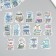 Stickers for creativity "House in flowers" 8x8 cm set 45 pcs 0.5x14.5x9.4 cm