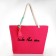 Bag Women's Beach Into the Sea, 50x34.5x14 cm, pink color