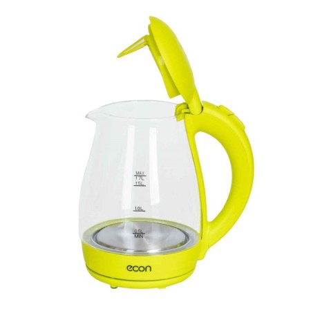 Electric kettle ECON ECO-1739KE, 2200 W, glass, 1.7 l, color lime-8