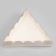 White cookie box, triangular 18 x 18 x 4 cm